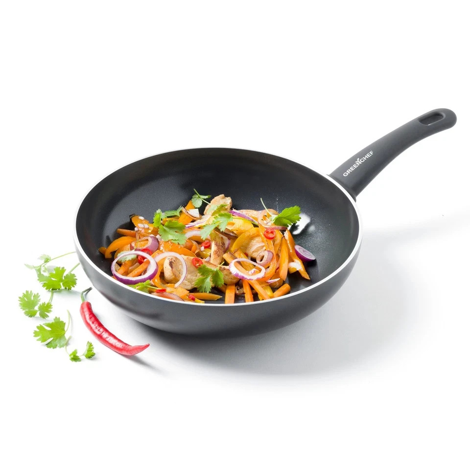 Sartén para wok GreenChef Diamond Healthy cerámica antiadherente 28 cm/3,6 litros, sin PFAS