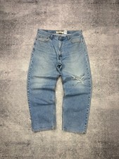 Pantalones de mezclilla relajados desgastados azul lavado a la piedra Levi’s Levis 550 para hombre W36