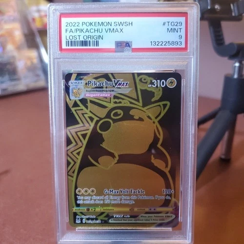 2022 Pokemon Sword & Shield Lost Origin #TG29 Fa/Pikachu Vmax PSA9