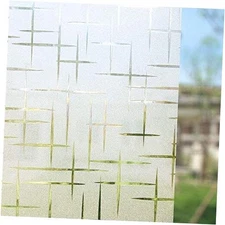  Frosted Privacy Window Film Non Adhesive Window Static 17.5" x 78.7" Star