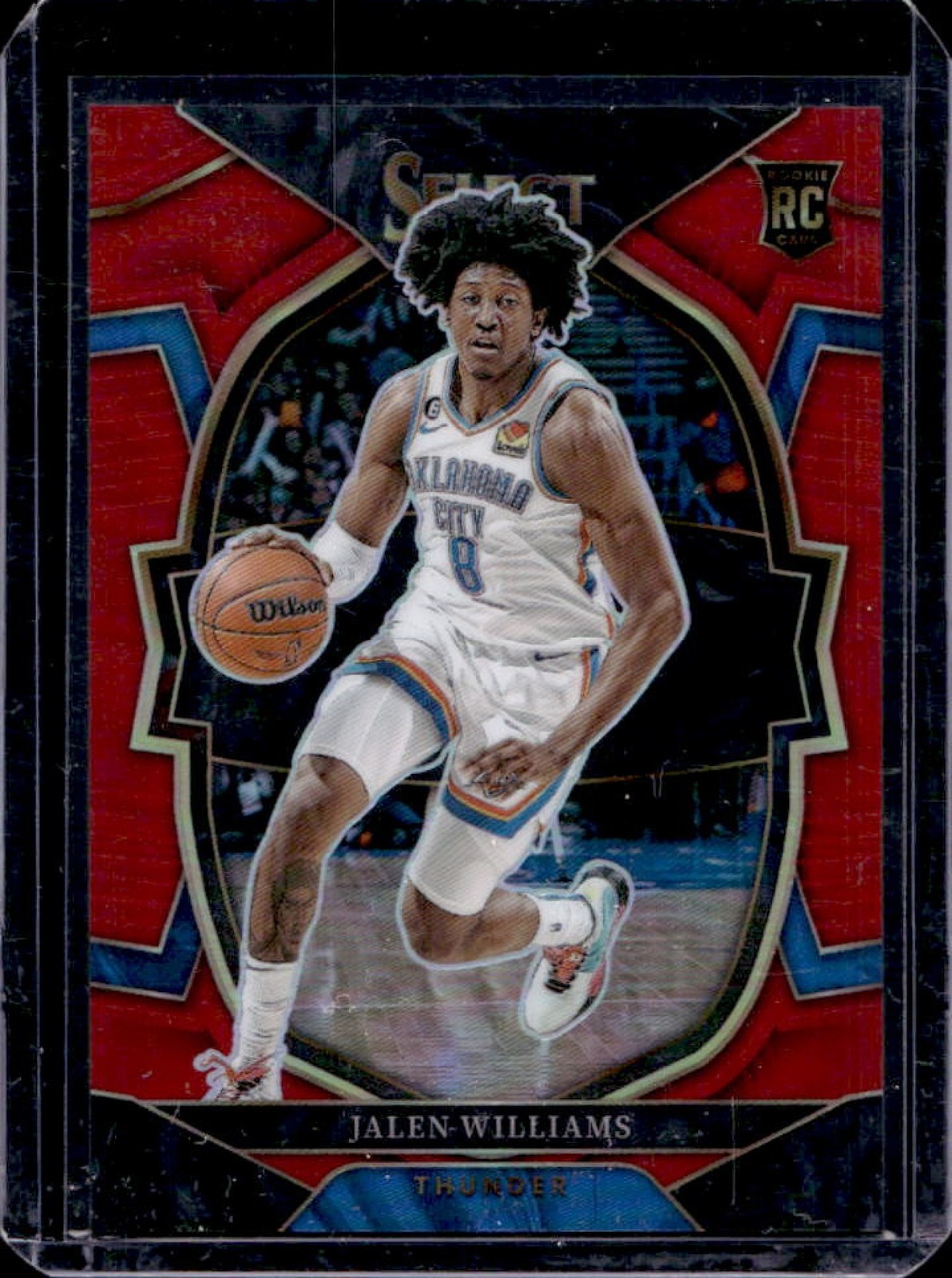 2022-23 Select Jalen Williams RC Red Prizm Concourse #82/199 Thunder