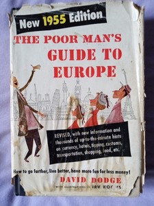 The Poor Man's Guide To Europe 🌐1955 David Dodge Vintage Collectable 308 Pages