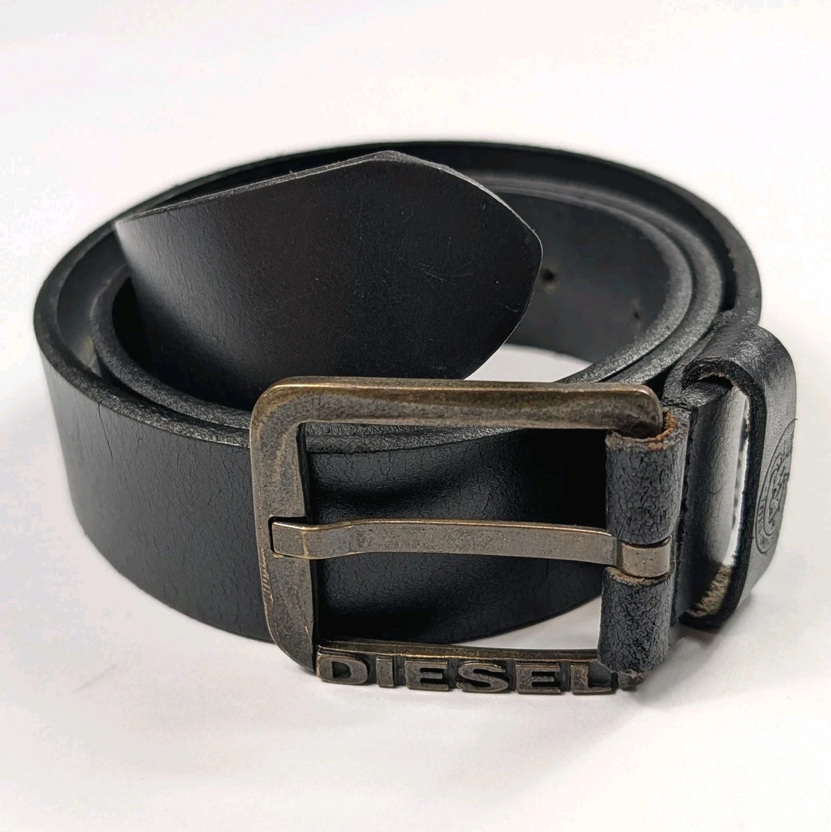Diesel Leather Black Belts for Men for sale | eBay display picture 2