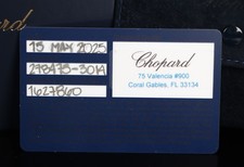 $5,250 Chopard 36mm Steel Happy Sport 3 Floating Diamond Black Dial Watch 8475 4