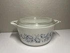 Vintage PYREX COLONIAL MIST  1.5 quart casserole dish 474-C-24 w Lid