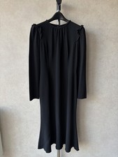 Dolce & Gabbana Women’s Long-Sleeve Flared Ruffle Midi Dress IT42