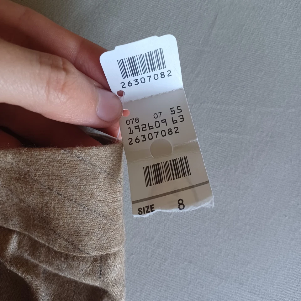 Nuevo con etiquetas Pantalones Talbots 95% Lana Mujer 8 Completamente Forrados Camel Rayas Pantalones Pantalones Foto 4 de 4