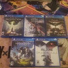 Sony PlayStation 4 PS4 Video Game Lot Of 5 Video Games Complete Manuals Tested