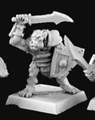1x LESSER ORC WARRIOR GRUNT - WARLORDS REAPER Miniatur D&D JDR RPG 14351 C