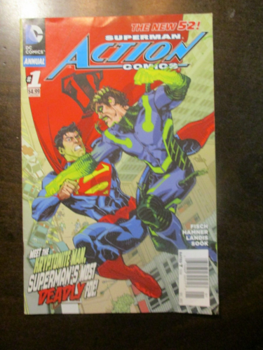 ACTION COMICS ANNUAL #1 2012 DC COMICS VF - NEUF 52 KRYPTONITE MAN SUPERMAN - Photo 1 sur 2
