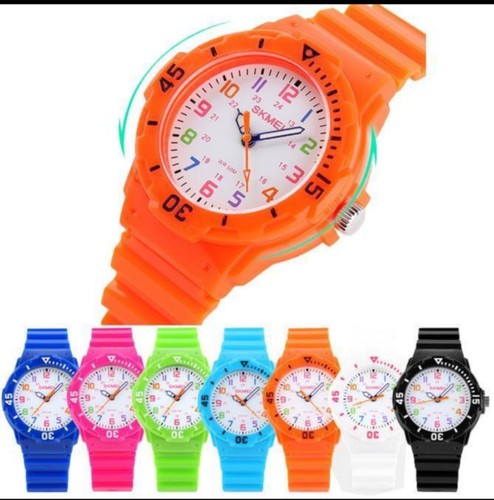 Bambini Kids Orologi per Ragazzi Ragazze Colore analogico Sport Orologio da  polso orologi | eBay