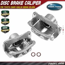 2x Front LH & RH Brake Calipers w/ Bracket for Toyota Camry 05-06 Sienna Avalon