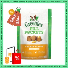 Pill Pockets For Dogs Chicken Flavor Large, Capsule Size Soft Dog Treats