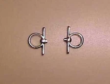 Classic Model Horse 1:12 Dollhouse Scale FULL CHEEK SNAFFLE BIT - Silver-toned