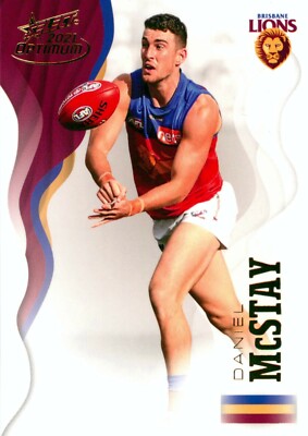 2021 BRISBANE LIONS AFL Card DANIEL MCSTAY Optimum
