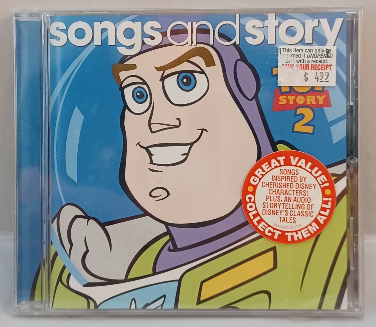 キッズ・ファミリー Disney Original ENGLISH Story &Music Songs and Story CD: TOY STORY 2 by Walt Disney / PIXAR NEW