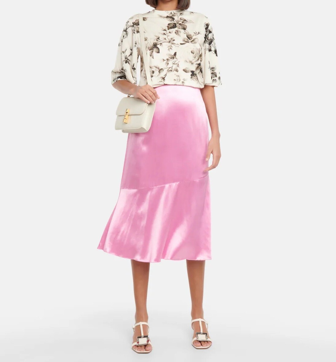 DRIES VAN NOTEN レイヤード シフォン シルクスカート ピンク Dries Van Noten Pink Silk Skirt Size 38 US 6 | eBay