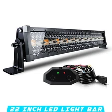 22 inch 120W LED Light Bar Spot Flood Combo Offroad Driving Work For Pickup SUV