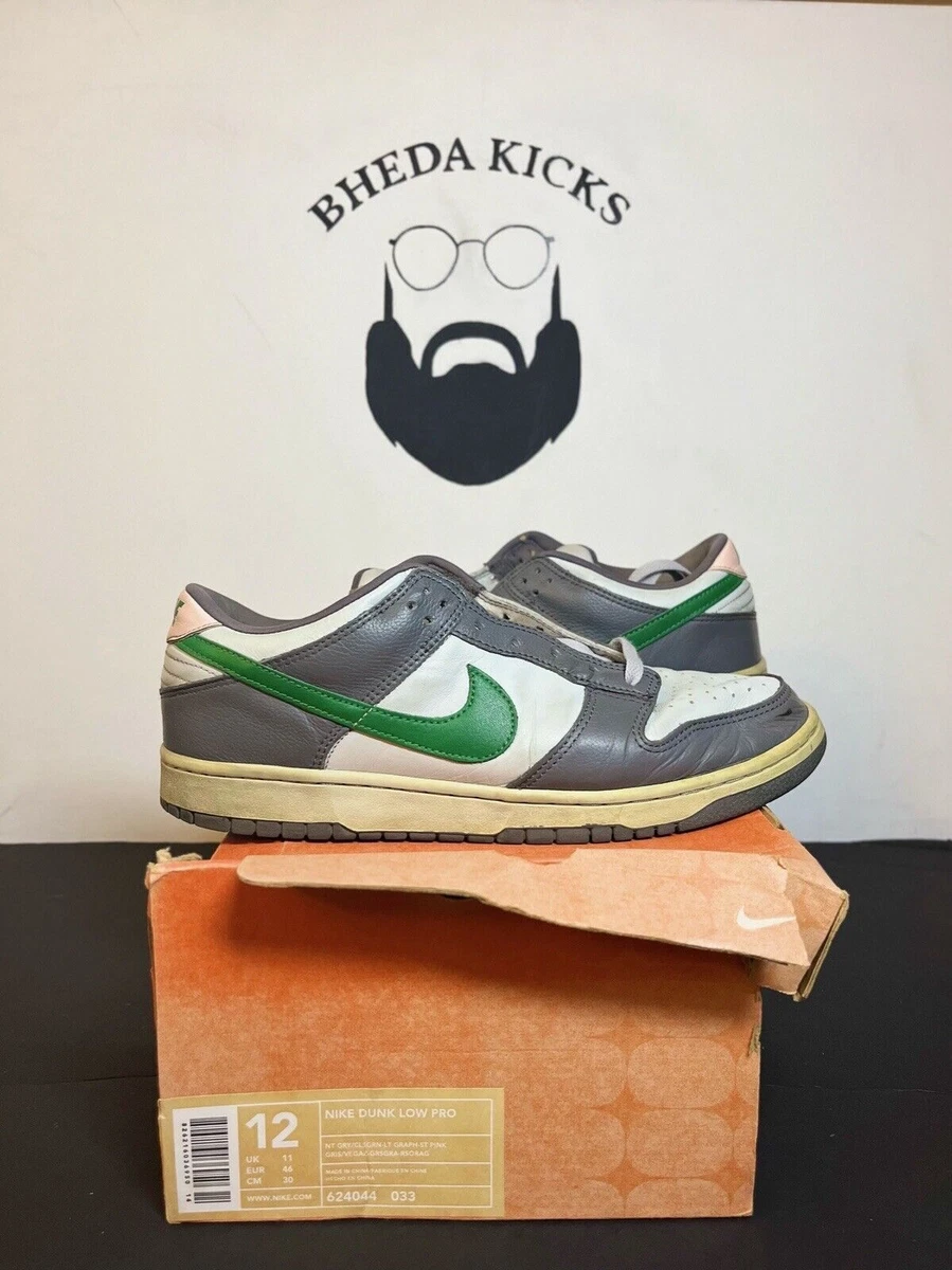 Nike Dunk Low Pro 9.5 Twisted Prep Vintage 2003 Gray Green Pink Size 624044-033 Nike Dunk Low Pro Gray - 624044-033 for Sale | Authenticity  main image 2