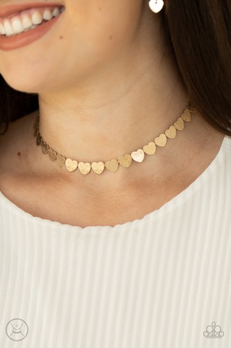 Gold Choker Necklace \u0026 Earrings 