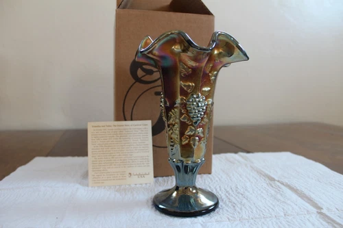 Fenton Vase Indigo Marigold
