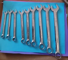 9 Peice SAE Combination Wrench Set, 3/8 -7/8 Powerbuilt