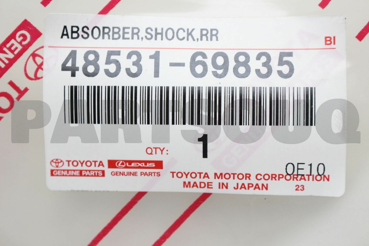 4853169835 Genuine Toyota ABSORBER ASSY, SHOCK, REAR, RH/LH