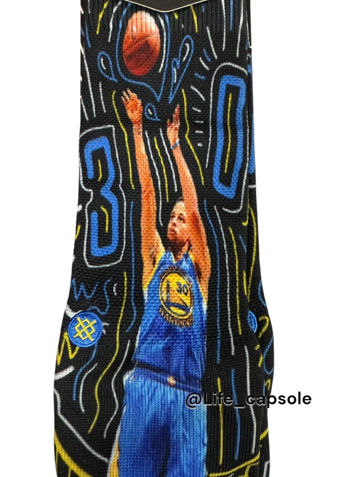 Calcetines Stance Curry Warriors talla 9-12 para hombre NBA Golden State Stephen 30 🏀 Nuevos con etiquetas Foto 3 de 4