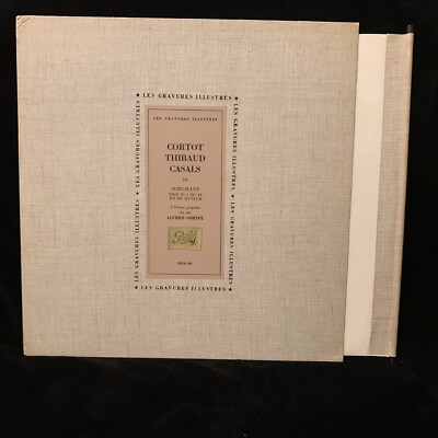 SCHUMANN Piano Trio, etc - CORTOT & THIBAUD & CASALS - PATHE COLH 301 DOWEL