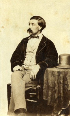 Mittelamerika Panama ? Mann sitzend altes CDV Foto 1865
