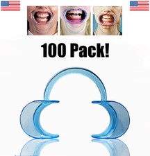 100 Pcs Oral Dental Cheek and Mouth Lip Retractor for Teeth Whitening - Usa Made