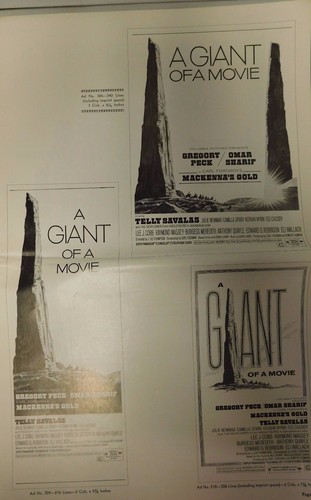 Mackenna"s Gold 1969 Movie Press Book Columbia Pictures A Giant Of A Movie Rare - Bild 4 von 6