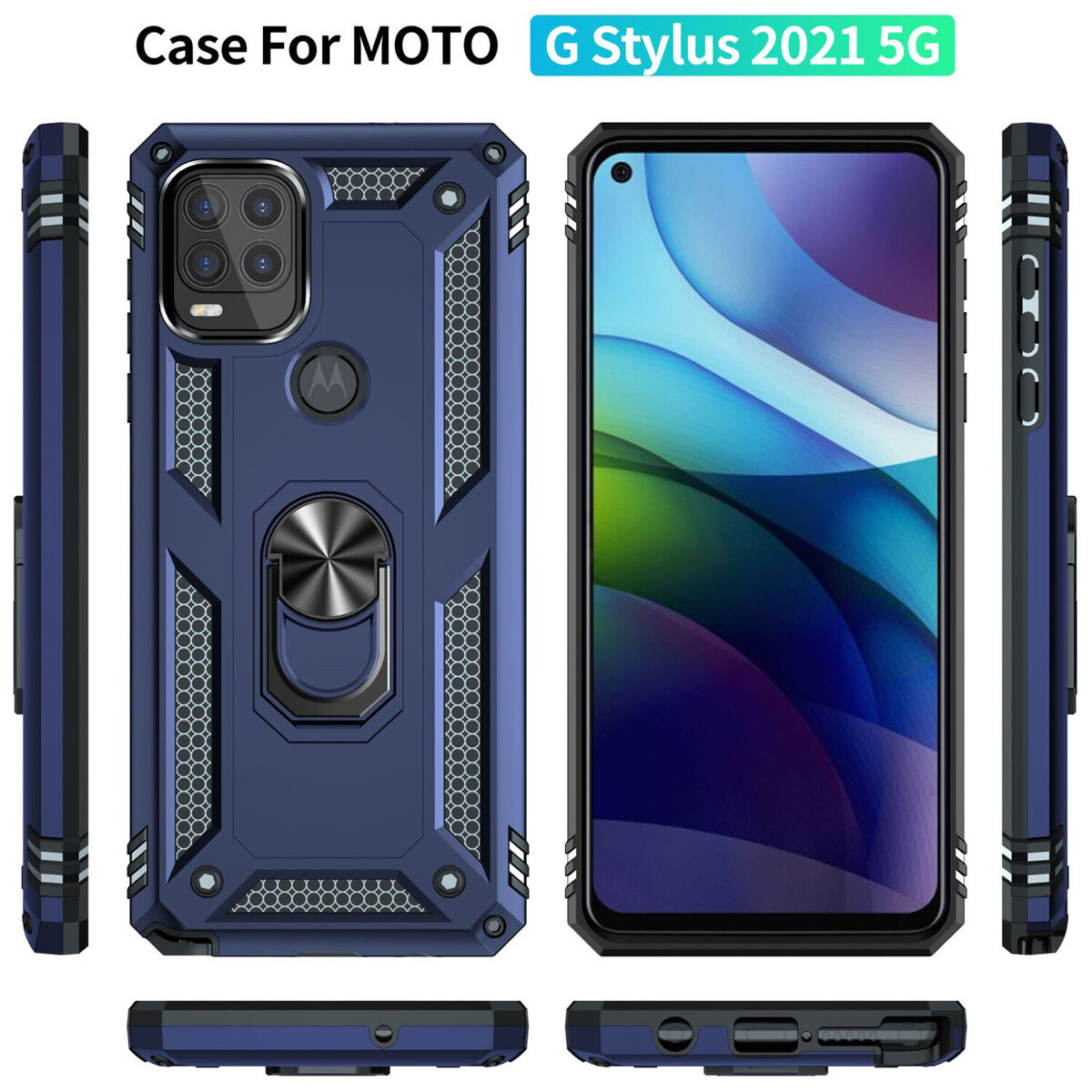 CCSmall Capa para Moto G Stylus 5G 2021 (não 4G), capa carteira de