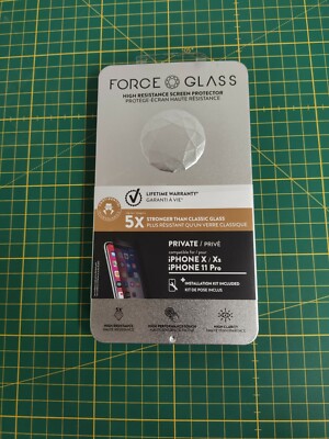 Force Glass Displayschutz für iPhone X/XS/11 Pro Transparent