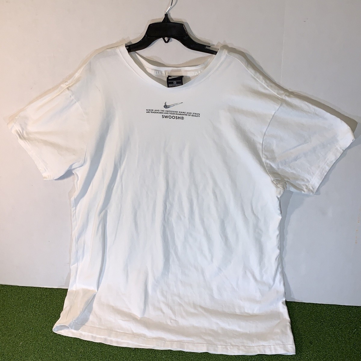 Nike sportswear swoosh dress white t-shirt 3XL | eBay