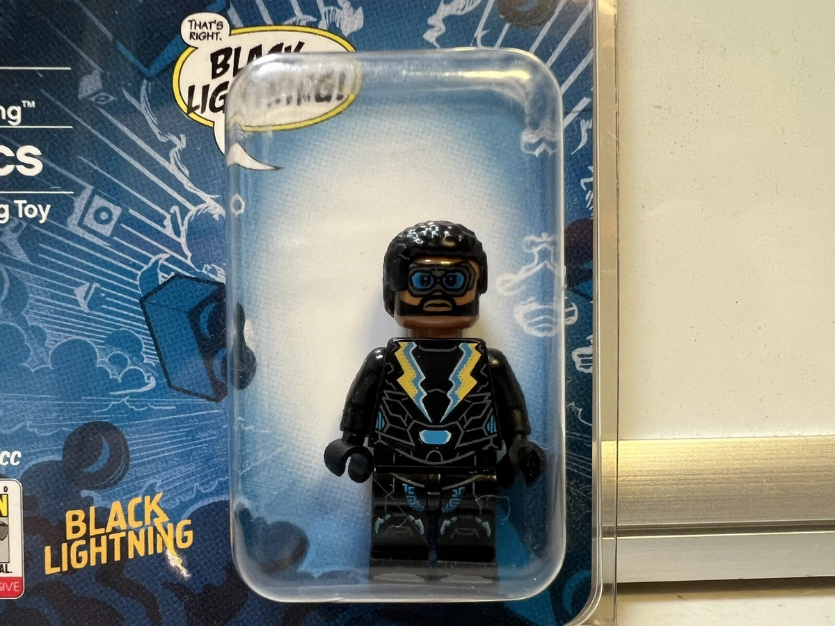LEGO DC BLACK LIGHTNING MINI FIGURE 2018 SDCC San Diego Comic Con