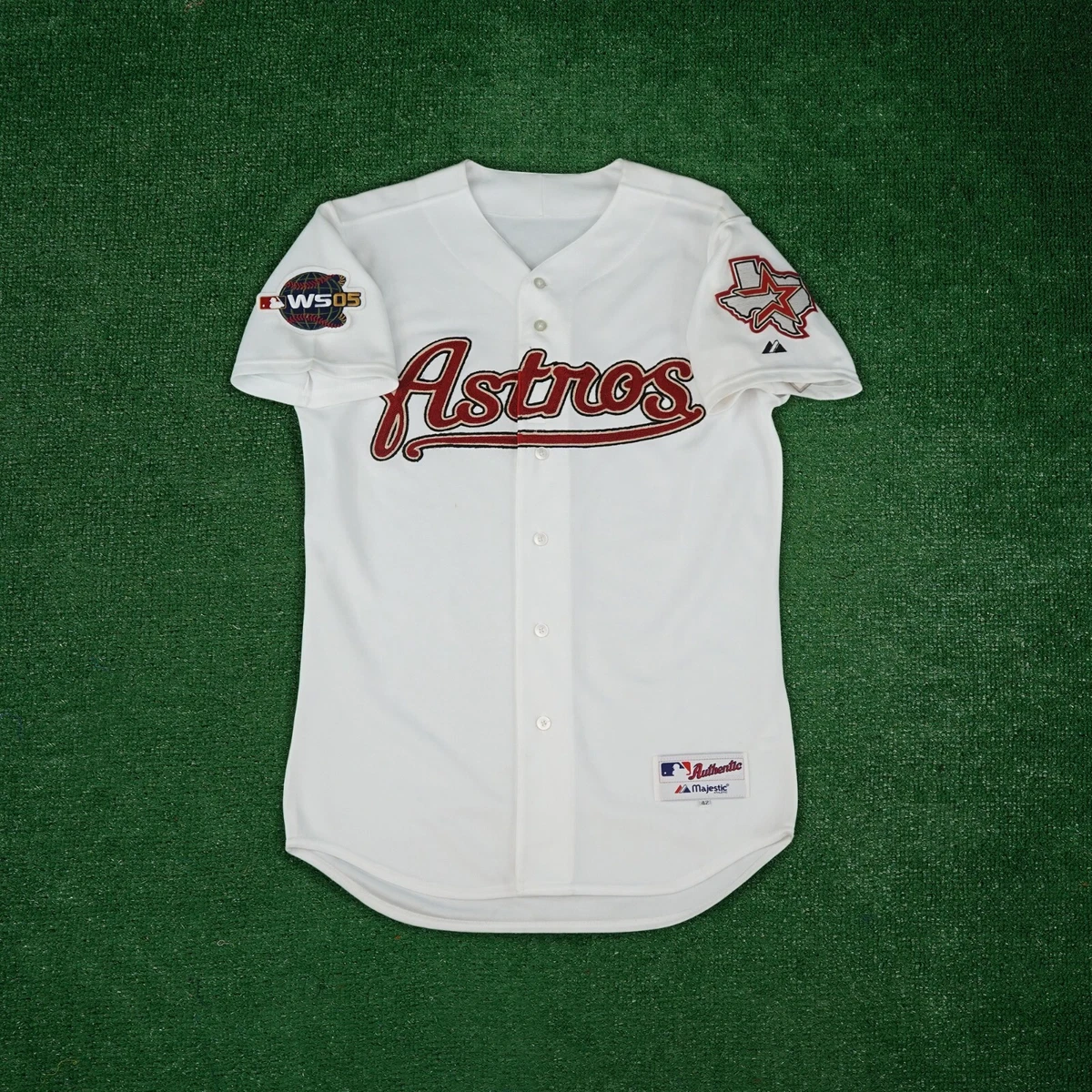 Houston Astros 2005 World Series Authentic On-Field Alt White Jersey