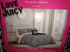 JUICY COUTURE 8 PIECE BED SET LEOPARD CROWN QUEEN JUICY COUTURE COMFORTER SET 