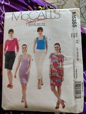 Tops and Dresses Misses size 16-22 McCalls 6355 Sewing Pattern 