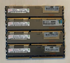 32GB (4x8GB) HP  500205-071 8GB PC3-10600R DDR3 Server Memory