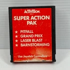 SUPER ACTION PAK - PITFALL, GRAND PRIX, LASER VBLAST, BARNSTORM ATARI 2600 - PAL