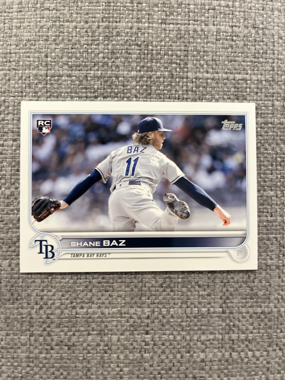 2022 Topps Series 2 Shane Baz Tampa Bay Rays SP IMAGE VARIATION RC #421