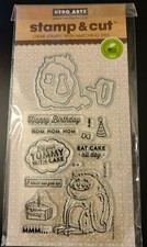 Hero Arts - Matching Stamps and Dies Birthday Set - "Eat Cake All Day" - 18 pcs