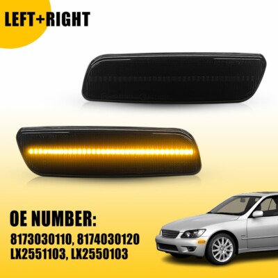 For Lexus GS300 GS400 GS430 IS300 LS400 Amber LED Side