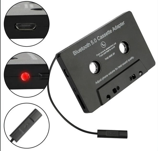 Bluetooth 5.0 Car Audio Stereo Cassette Tape Adapter To Aux for iphone Samsung - Image 4 of 4
