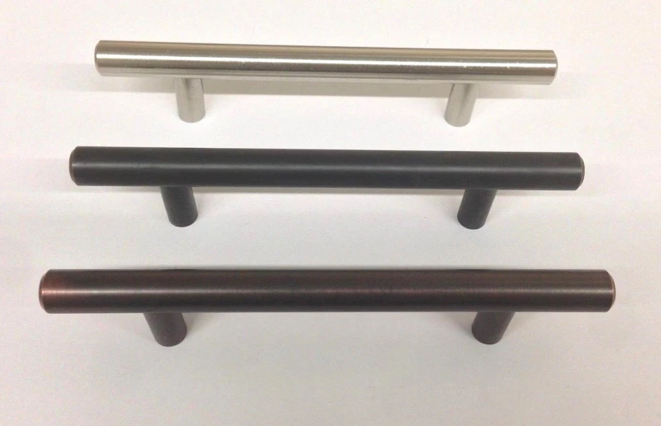 Tirador de barra manijas de gabinete de cocina 2" 4" 5" 6" 8" 10" 18" 24" A 44", 3 colores Foto 3 de 4