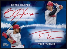 Topps Bunt Baseball Stars Dual Signatures Bryce Harper/ Trea Turner (Digital)