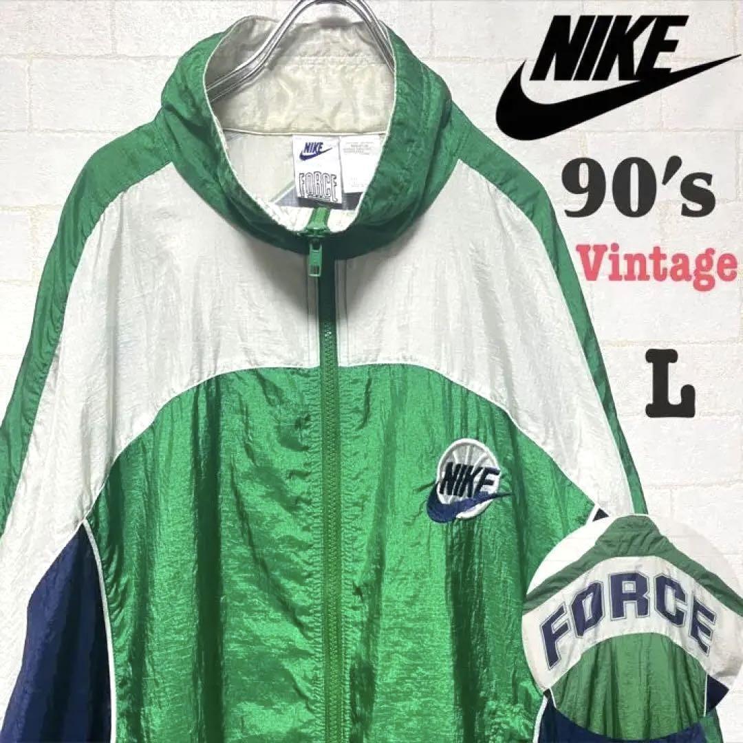 Rare 90S Nike Force Nylon Jacket Vintage Embroidered Logo Rare 90S Nike Force Nylon Jacket Vintage Embroidered Logo