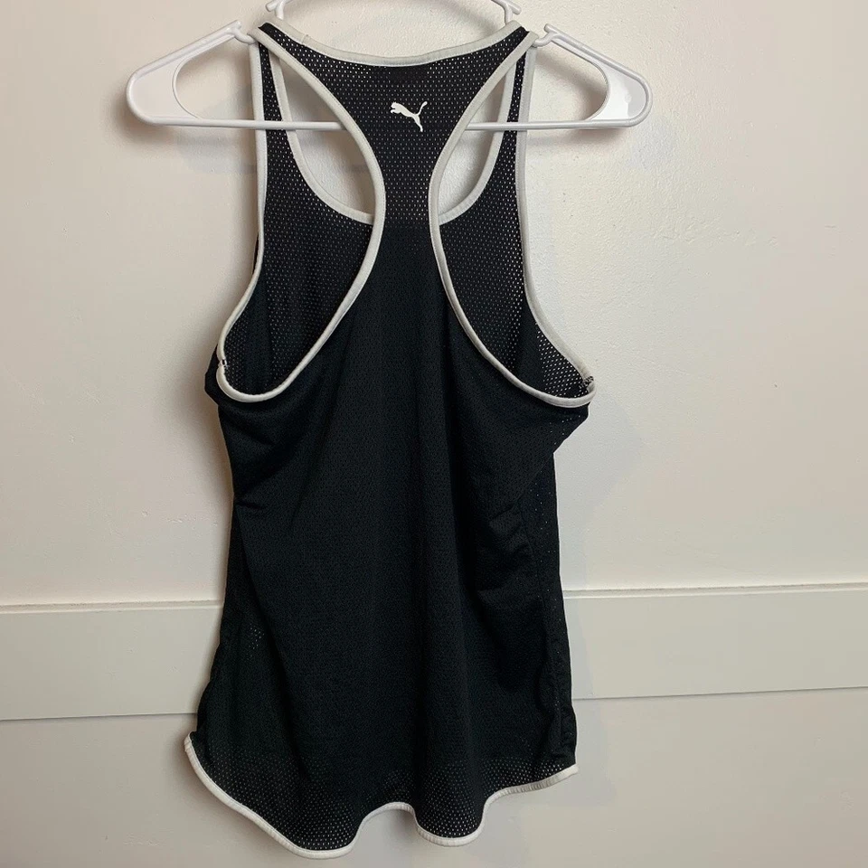 Camiseta sin mangas Puma de malla negra espalda deportiva talla XL (niñas) Foto 2 de 4