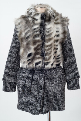 Brand new Rinascimento Made in Italy Gray wool women coat size L